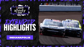 NASCAR Official Extended Highlights  NASCAR Xfinity Series from Indianapolis Motor Speedway [upl. by Lletnwahs119]