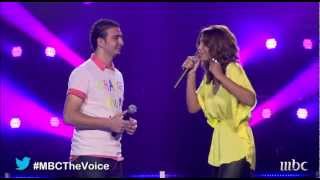 MBCTheVoice  quotالموسم الأول  محمد طارق ولمياء جمال quotيوم ورا يوم [upl. by Seena336]