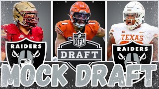 Las Vegas Raiders 2024 OFFSEASON 7 Round Mock Draft Free Agency Strategy and Team Breakdown [upl. by Philips710]