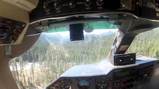 Britten Norman Islander landing at a wilderness ranch [upl. by Attenat]