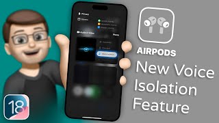 How to Improve Call Quality with Voice Isolation on AirPods in iOS 18 [upl. by Madeleine]