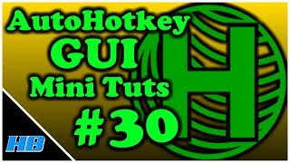 AHK GUI AutoHotkey Gui Mini Tut 30 ListBox [upl. by Vittoria884]