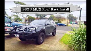 Isuzu MUX Roof Racks   This Is A Very Complex Installation [upl. by Ybbed]