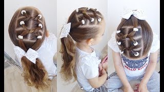 Penteado Infantil com Amarração em Nó [upl. by Norted]