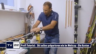 Alpin Ski präparieren wie die Profis Kanten schleifen wie im SkiWeltcup  Tutorial in 3 Schritten [upl. by Anifares]