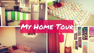 My Home Tour  Indian House Tour  Indian Rented Apartment Tour  Saloni Srivastava [upl. by Sokairyk]