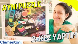 2KEZ YAPMAK DAHA MI KOLAY Clementoni 1000 Parça 80s Vintage Puzzle [upl. by Renault229]