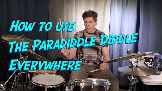 How to play Paradiddle diddleparadiddle diddle drum fillsparadiddle diddle jazzrudiment drum fill [upl. by Adnwahsat]