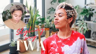 How I Style My TWA  special guests at end  MsAriella [upl. by Annayak]