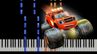 Blaze and the Monster Machines  Theme Song  Piano Tutorial [upl. by Siriso]