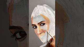 Kriti Sanon  Acrylic Portrait artshorts artvideos [upl. by Johnston308]