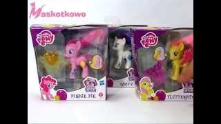 My Little Pony  3 kucyki ruchome od Hasbro  Pinkie Pie Fluttershy Rarity [upl. by Asquith]