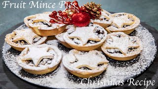 Fruit Mince Pies  Christmas Recipe [upl. by Enaelem390]