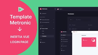 Integrasi Template Metronic dengan Inertia Vue 1  Login Page [upl. by Nayrbo]