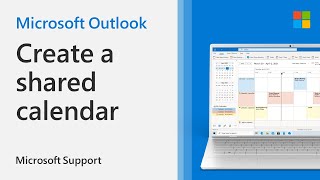 How to create a shared calendar in Outlook  Microsoft [upl. by Xer]