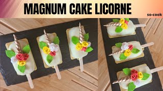 Comment faire des magnum cakes licorne [upl. by Delano]