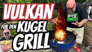 VULKAN für den Kugelgrill der Kettle Booster im Test  030 BBQ [upl. by Odiug]