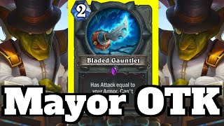 Using my NOGGENfogger Bladed Gauntlet OTK Combo  Hearthstone [upl. by Petronia]