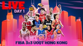 RELIVE  FIBA 3x3 Universality Olympic Qualifying Tournament 1 2024  Day 1  3x3 Basketball [upl. by Kiyoshi]