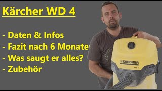 Kärcher WD4  Mehrzwecksauger  Nass und Trockensauger  Fazit nach 6 Monaten  Review Deutsch [upl. by Fayre]