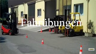 Ausbildung für Gabelstaplerfahrer  Fahrübungen [upl. by Airbmac]