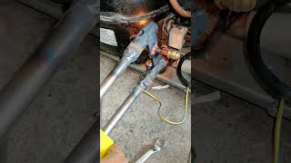 Compressor copper pipe sealing welding process Good tools and machinery make work easy [upl. by Sheryl257]