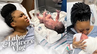 BIRTH VLOG  30 Hour Labor Failed Epidural Emergency CSection Emotional Delivery [upl. by Huttan762]