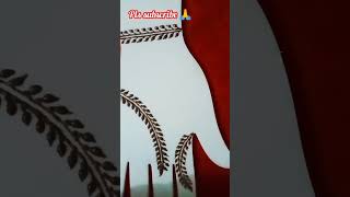 Beautiful 🌹 leaf 🌿 mehandi design for backhand shorts youtubeshortsviralvideo [upl. by Lladnarc]