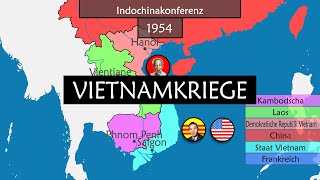 Die Vietnamkriege  Zusammenfassung auf einer Karte [upl. by Adelaida]