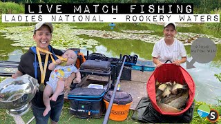 Live Match Fishing  Rookery Waters Ladies National [upl. by Erfert352]