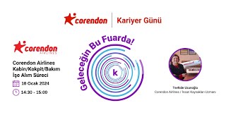 Corendon Airlines KabinKokpitBakım İşe Alım Süreci [upl. by Huda]