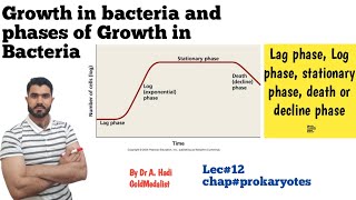 Growth In Bacteria and phases of growth Generation Time Lec12 in Urdu Hindi By Dr AHadi [upl. by Hitoshi112]