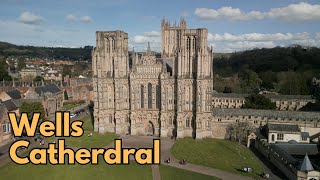 Wells Cathedral  drone footage [upl. by Lacie]