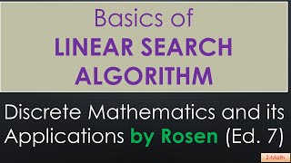 Linear Search Algorithm [upl. by Clemens977]