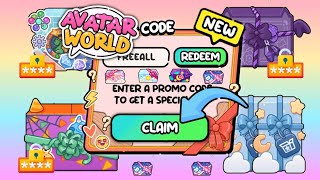 NEW 6 PROMO CODE FOR ALL PLAYER 😍 PREMIUM ITEMS IN AVATAR WORLD 🫢 [upl. by Devehcoy71]