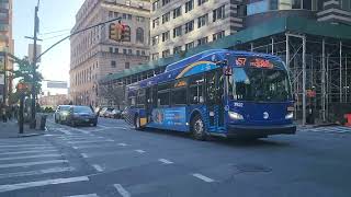 MTA NYCT 7522 on the B57 to Maspeth Fresh Pond Rd at Smith St amp Livingston St [upl. by Eniamrahs472]