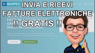 Invia e Ricevi Fatture Elettroniche GRATIS Programma di Fatturazione Elettronica SDIPEC [upl. by Eseerehs]