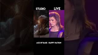 Ace of base Happy nation studio version vs live performance [upl. by Ytirehc174]