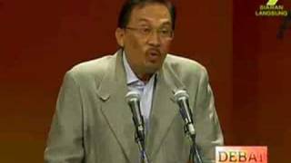 Debat  Anwar Ibrahim dan Shabery Cheek 2 [upl. by Nerro184]