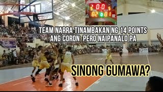 Basketball ChampionshipCoron VS Narra PalawanBaragatan Sport Fest 2022 [upl. by Antebi]