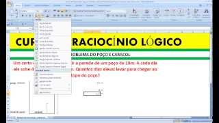 Curso de Raciocínio Lógico Questão Clássica Problema Poço Caracol Sobe Desce Problema quantitativo [upl. by Rednasela694]