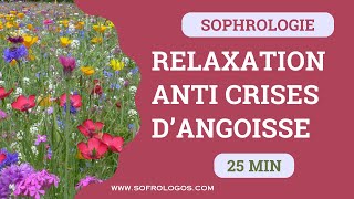 25 MIN  SOPHROLOGIE  RELAXATION ANTI CRISES DANGOISSE  Calmer le corps et apaiser les émotions [upl. by Mavis578]