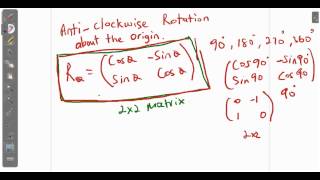 CSEC CXC Maths AntiClockwise Rotation About The Origin ACT Math SAT Math [upl. by Desirae730]