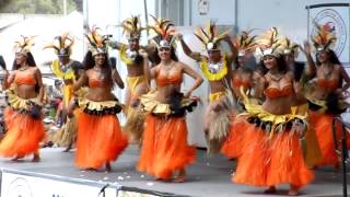 Tahitian Dance Lokelanis Rhythm of the Islands At Hoolaulea Lawndale 2013 [upl. by Ailime725]