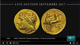 CGB Numismatique Live Auction  Septembre 2017 [upl. by Aehsat]