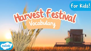 Harvest Festival Vocabulary  Harvest festival  Harvest 2024 [upl. by Nayhr]