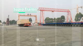 SPMT SelfPropelledModularTrailer SelfPropelledTransporter [upl. by Gney]