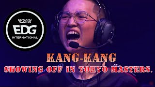 EDG KANGKANG SHOWING OFF IN MASTERS TOKYO [upl. by Reiser411]