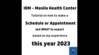 IOM APPOINTMENT TUTORIAL  UPFRONT MEDICAL EXAM THIS YEAR 2023 [upl. by Parcel295]