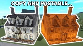 I BUILT A COPY AND PASTABLE HOUSE In BLOXBURG [upl. by Gala654]